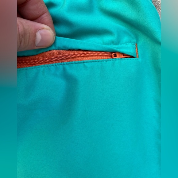 Men's Robert Graham Board Shorts Green Teal Solid 36 Beach Surf Swim Preppy Sun - Picture 10 of 16